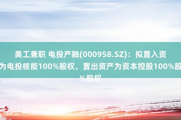 美工兼职 电投产融(000958.SZ)：拟置入资产为电投核能100%股权，置出资产为资本控股100%股权